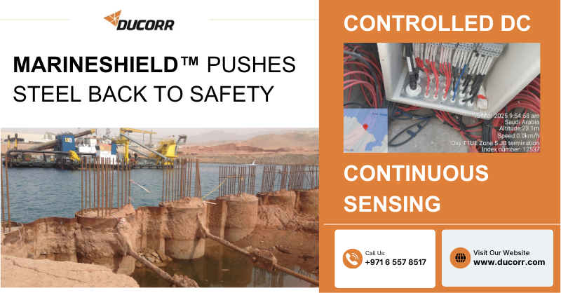 DucorrUAE's tweet photo. Stopping Corrosion at the Source
Corrosion starts when steel slips into vulnerability. Marineshield™ applies controlled DC, keeping structures in the immunity zone through continuous monitoring and adjustment.

https://t.co/wQPF1Juc6y

#CorrosionPrevention #SteelProtection https://t.co/NgVxopRwIT
