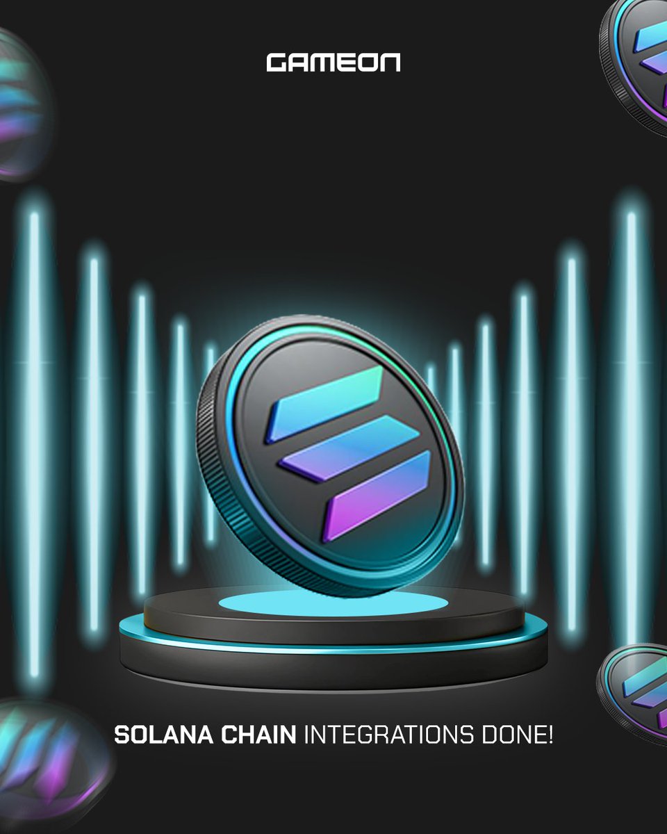 Gameonworldai's tweet photo. 🚀 Big news! @Gameonworldai has integrated the @solana @solanagaming  blockchain into its gaming platform—unlocking faster gameplay, lower fees, and next-level experiences. 🎮⚡ 

#Solana #Web3Gaming #gameon #gameonworld https://t.co/E8zhtcvA9a