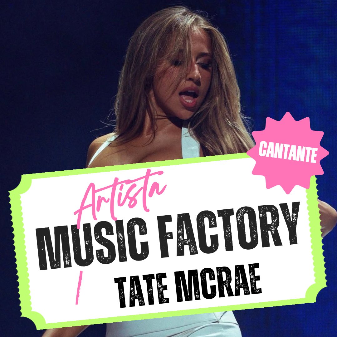 musicfactoryRS's tweet photo. Los mejores artistas del momento @tatemcrae 

#musicfactory #music #radio #dance #tatemcrae https://t.co/8zNM2hvTay