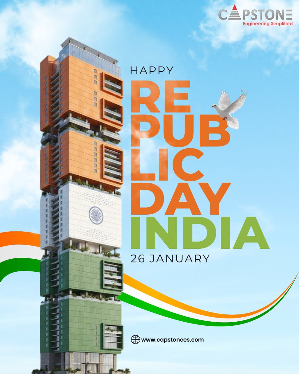 AjCapstone's tweet photo. ๐ฎ๐ณ Happy Republic Day! ๐ฎ๐ณ
Today, we celebrate the spirit of unity, freedom, and progress that shapes our nation. At Capstone Technologies, we are proud to contribute to Indiaโs growth through engineering excellence and innovation.
#CapstoneTechnologies #RepublicDay https://t.co/sLjKGFWAKf