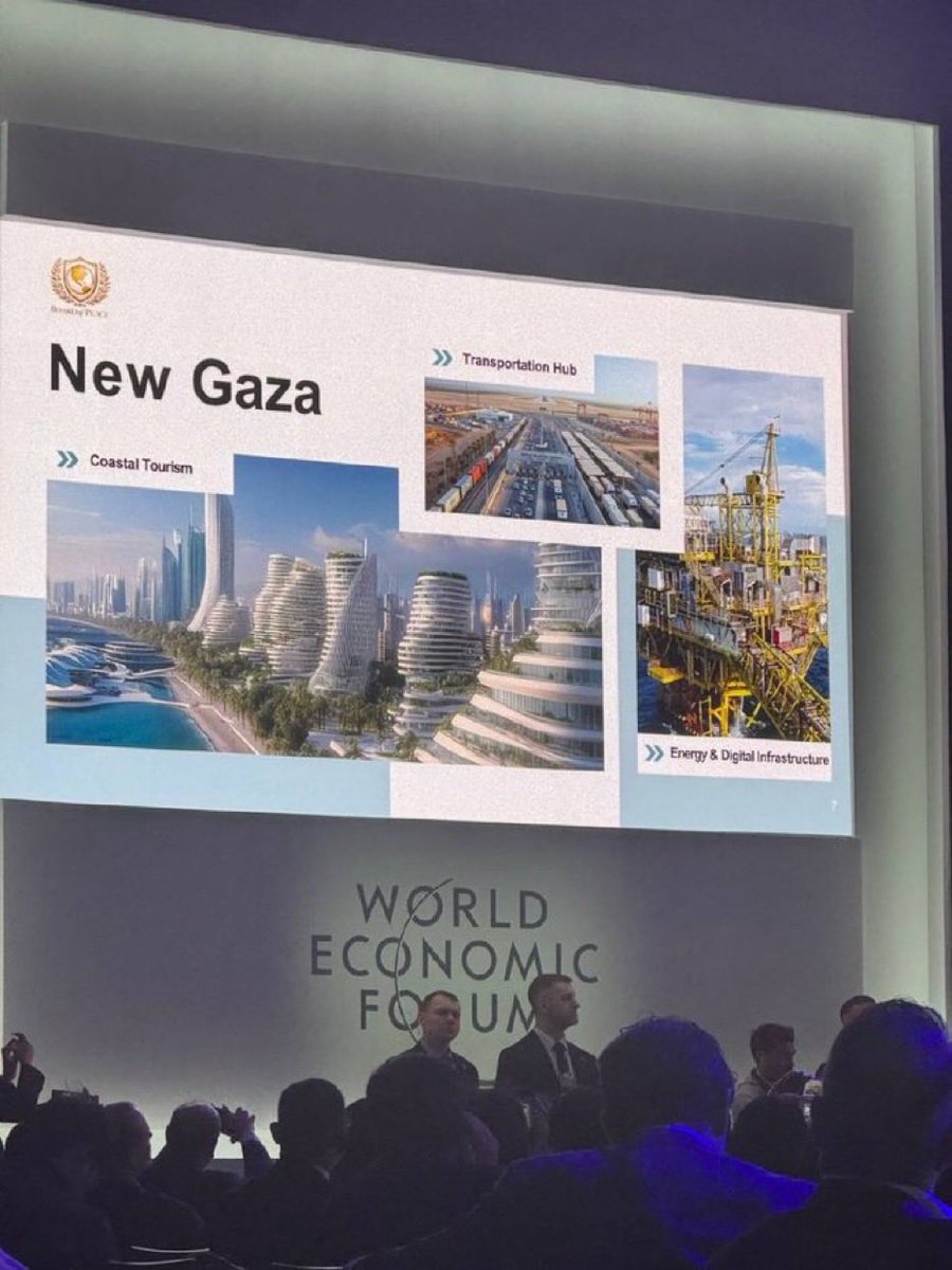 Non era uno scherzo dell’intelligenza artificiale. La nuova #Gaza di Trump e compari e’ davvero tutta lusso e grattaceli. La prima pietra del nuovo mondo barbaro. Sotto ci sarebbe un cimitero di 70 mila palestinesi. Ma non si vede.