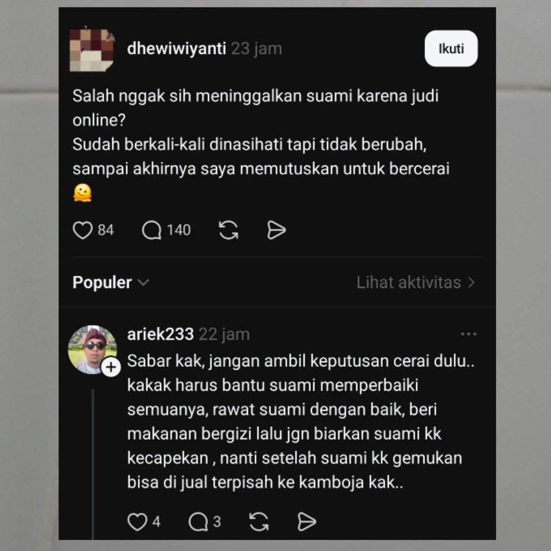 KucengTerbanggg's tweet photo. Saran yg apa coba 😆 https://t.co/YWQ2HhvQIg