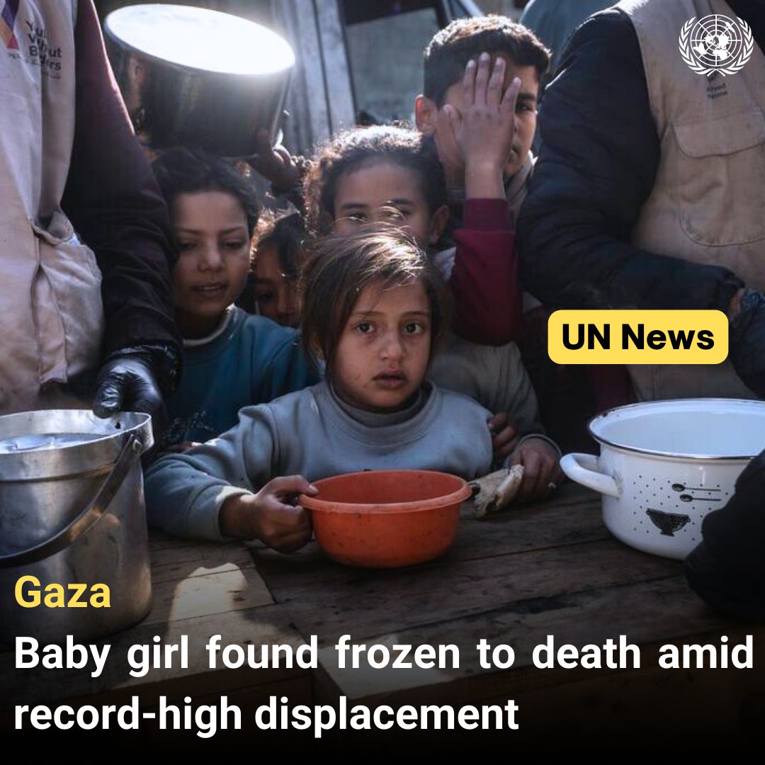 UNGeneva's tweet image. #Gaza: Cold kills another infant as West Bank displacement intensifies. 

@UNOCHA again called for urgent solutions to the humanitarian crisis, including access to energy, heating, and medical evacuations.

buff.ly/lAlQXXo