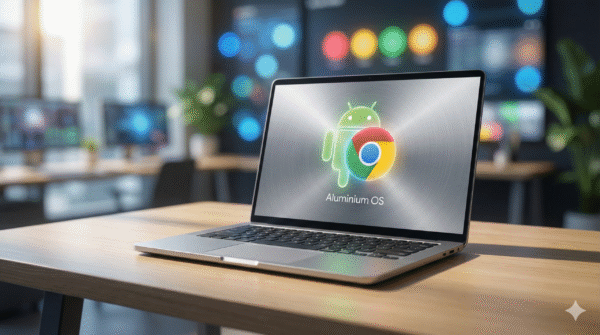 NicoChromebook's tweet photo. Fini la schizophrénie @Android / #ChromeOS. @Google prépare "#Aluminium", l'#OS unifié qui pourrait bien s'appeler #GeminiOS ou #GoogleOS. L'objectif ? Tuer Windows avec une machine qui pense vraiment. 🤖💻 https://t.co/2YW9XGNUT2 #Google #Tech https://t.co/k25bkHxyLt