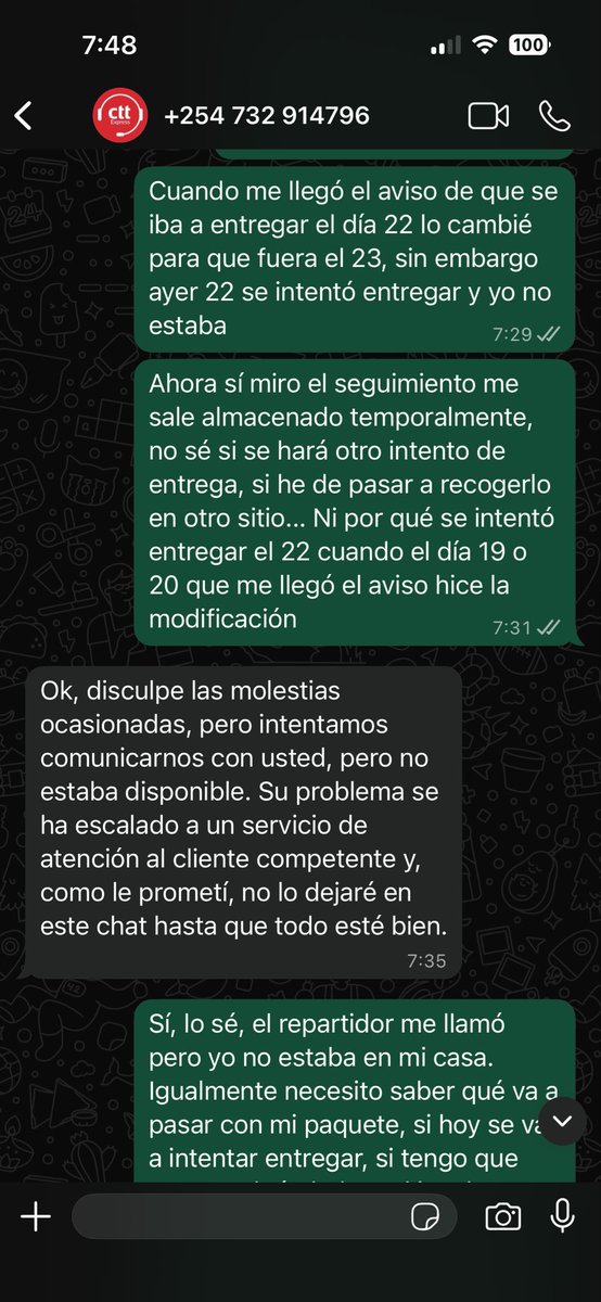 Az4hara's tweet photo. @CttExpressATC Buenos días, dañar no es perder. En el seguimiento pone almacenado temporalmente (si se ha perdido estará en un camión o almacén...). Solo quiero saber dónde he de ir a recoger el pedido o si se hace un intento de segunda entrega, por favor https://t.co/kv3J4GY4KJ