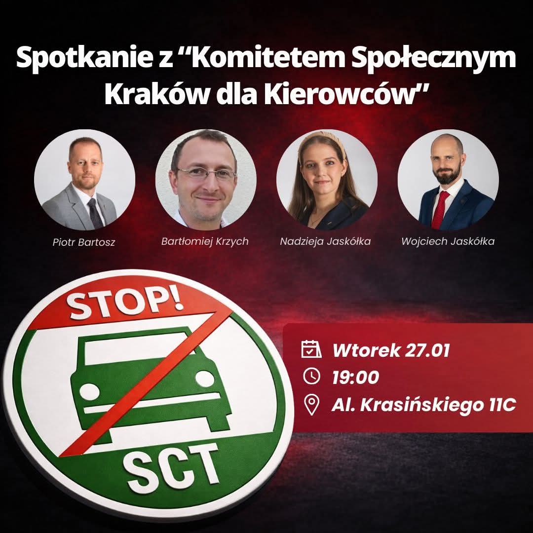 nadzieja_m's tweet image. Zapraszam na spotkanie dotyczące tzw. strefy czystego transportu w Krakowie!
Szczegóły na plakacie.

#SCT
#strefaczystegotransportu #strefaczystegoabsurdu