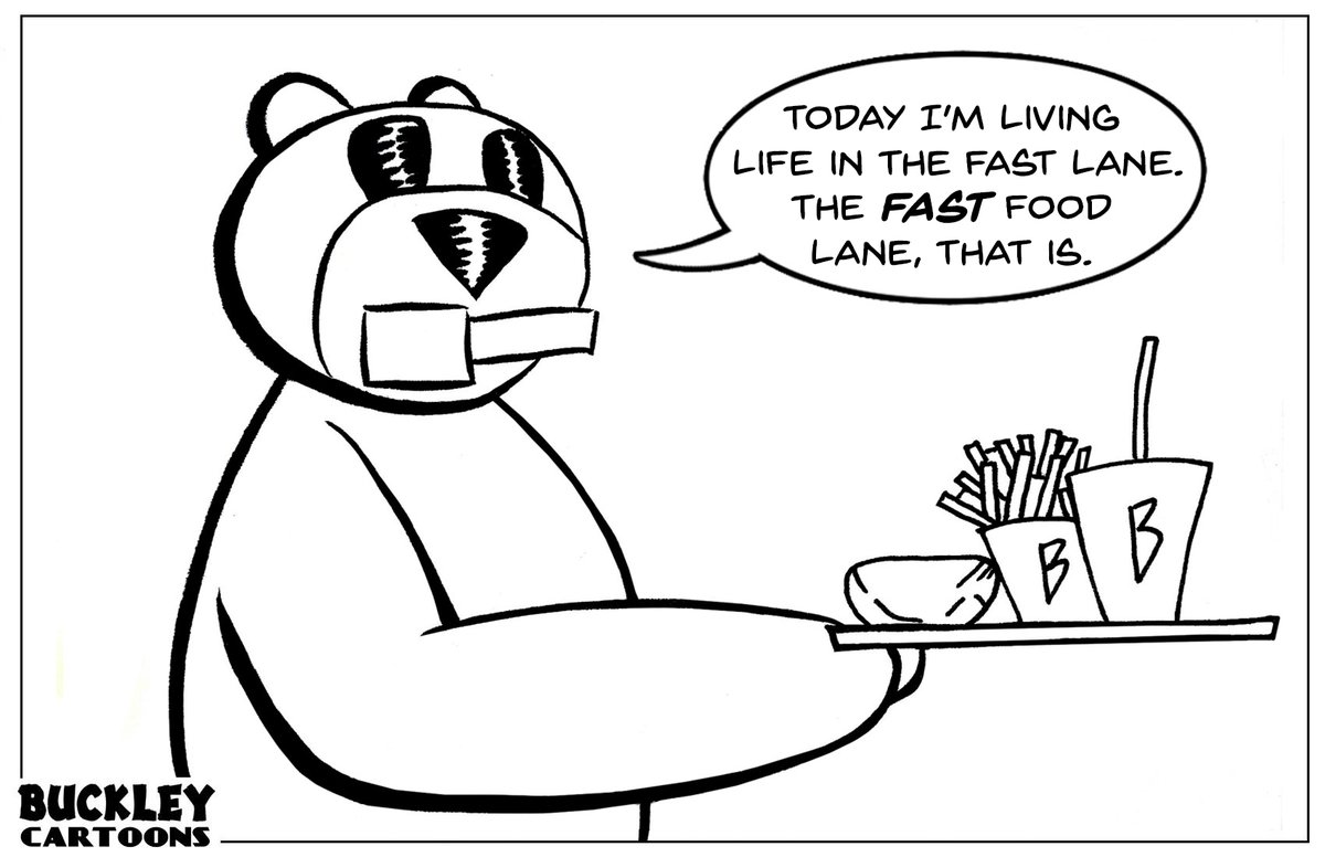 BuckleyCartoons's tweet image. #FastLane #FastFood #Cartoon #Beaver #Humor