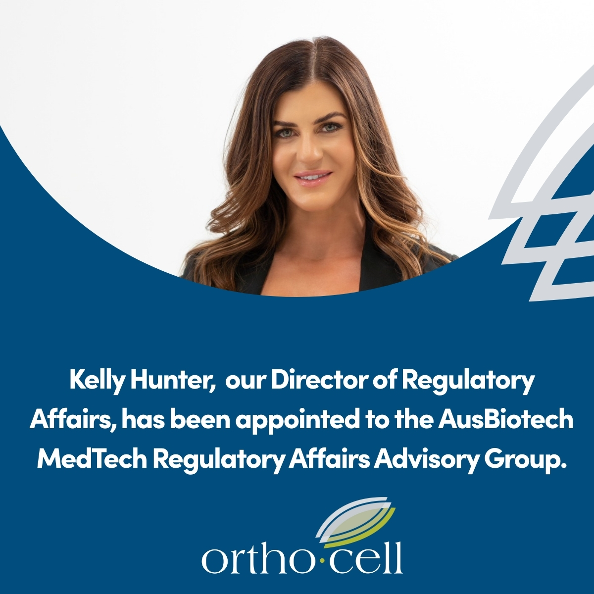 OrthocellLtd's tweet photo. Proud to share that Kelly Hunter, @OrthocellLtd's Director of Regulatory Affairs, has been appointed to the @AusBiotech MedTech Regulatory Affairs Advisory Group. Congratulations, Kelly 👏

#MedTech #RegulatoryAffairs #AusBiotech #MedicalDevices #HealthcareInnovation https://t.co/AhrWjAILDV
