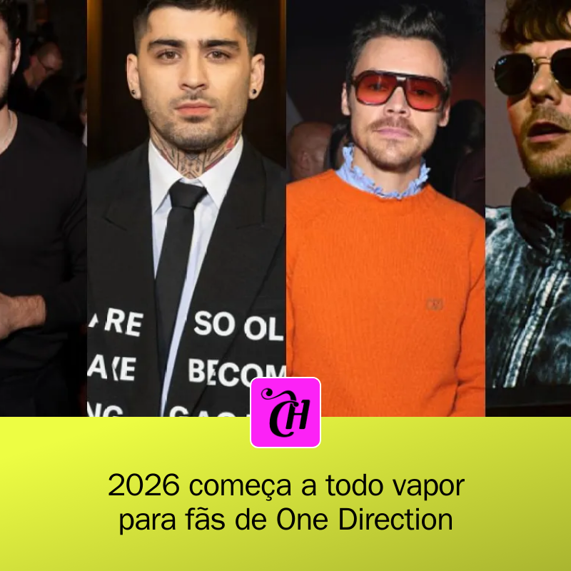 CAPRICHO's tweet image. 🎉 As novidades para os fãs de One Direction estão a todo vapor em 2026! Harry, Zayn, Niall e Louis surpreendem com anúncios imperdíveis! #OneDirection #Música 🎶 

mrf.lu/Lmx0