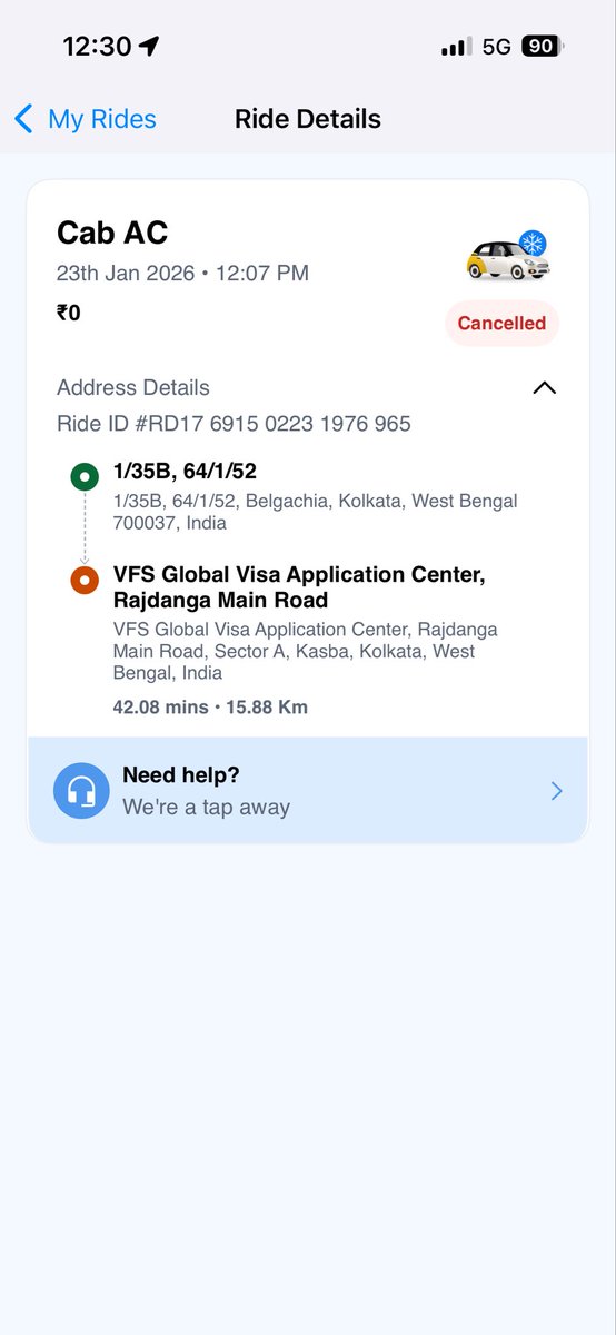 subhamsarkarjal's tweet photo. @Rapidobikeapp
Kindly note that the captain demanded an extra ₹70 in cash, as promo code (KOLAFT70) applied on my train. Upon learning that I was travelling with a one-month-old infant, he cancelled the trip at the last moment. This is unethical and unprofessional. https://t.co/mWt8mhUmwT