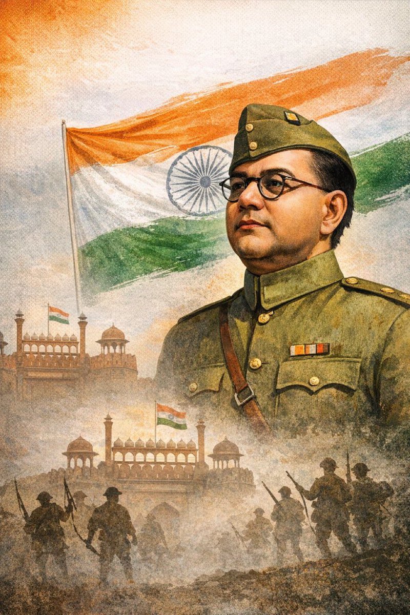 आज़ाद हिन्द फौज के संस्थापक, भारतीय स्वतंत्रता संग्राम के महानायक नेताजी सुभाष चंद्र बोस जी की जयंती पर उन्हें कोटि-कोटि नमन।
#SubhashChandraBose