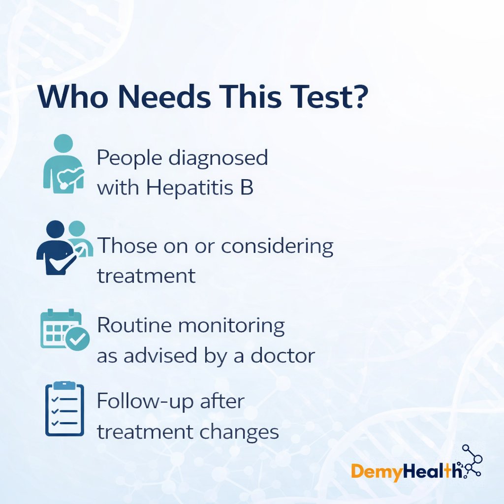 DEMYHEALTH's tweet image. HBV viral load testing measures how active Hepatitis B is in your body and helps guide treatment decisions.

Get tested at DemyHealth.

Abuja-08092776069, Amuwo-08092776065, Lekki-07065838743, Anambra-08145240114, Aba-08164289092

#HBVViralLoad  #ViralLoadTesting #DemyHealth