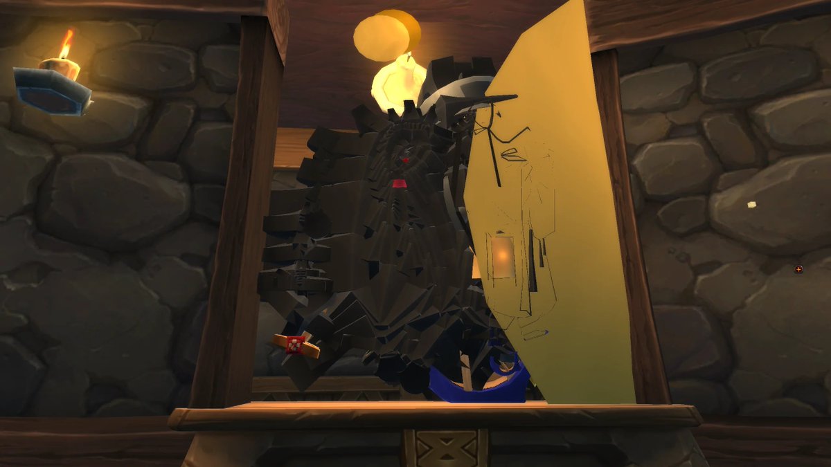 neobty's tweet image. 이거 어케했는지 궁금해서 따라해보려고 찾아봤는데 방법 보자마자 의욕 꺾임
방법 : 얇은 하얀색 벽을 놓고 벽 뒤에 폴리곤 일부가 벽을 뚫는 가구들을 '잘' 배치해서 

그림을 그림