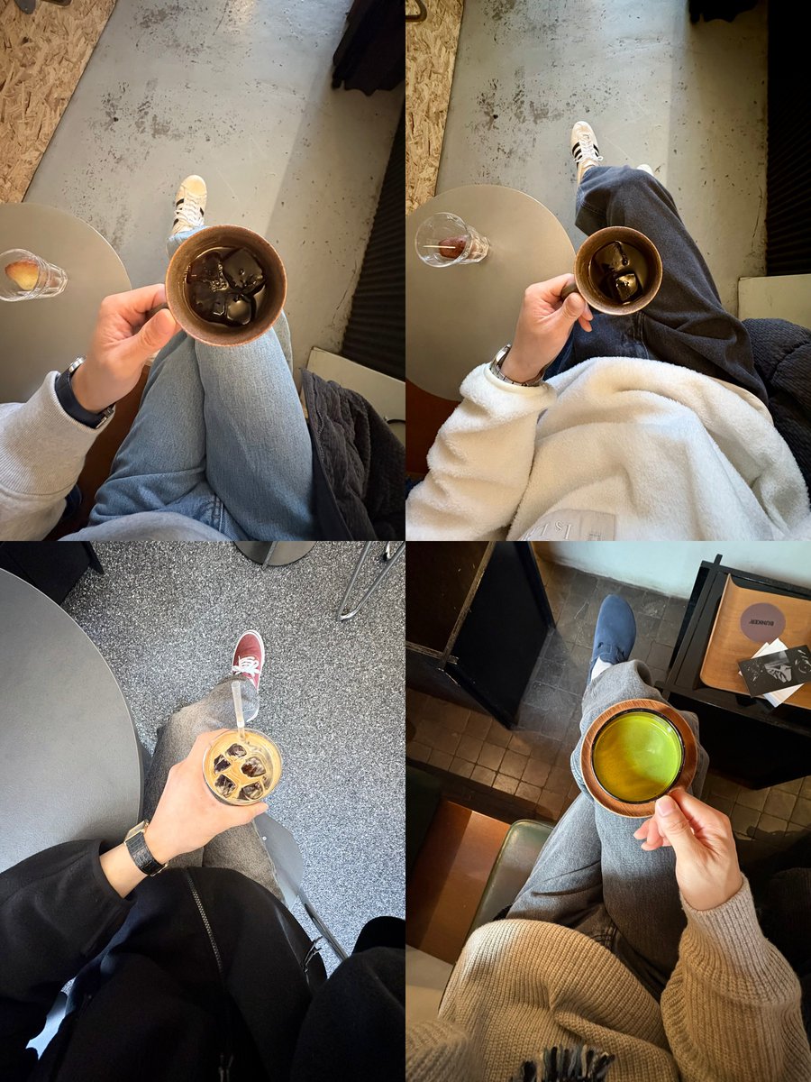 enjieLou's tweet image. This genre of Jongdae photos in the café 🫠☕️ #첸 #CHEN