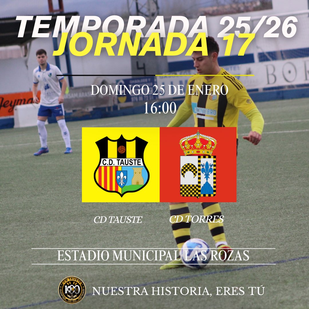 JORNADA 17⚽️

Este domingo jugamos en casa🏠

Este domingo disputaremos el ultimo partido de la primera vuelta. Tras el empate del último partido, buscaremos sumar de tres y acabar bien la primera vuelta. 

Os esperamos a todos en Las Rozas!🙌🏼

Aupa el Tauste🐝