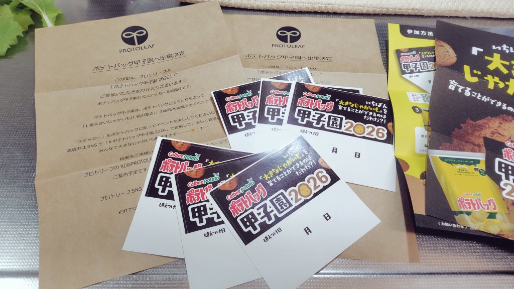 あぁぁぁぁあぁぁぁ💦
やっぱり2通届いてしまった😣
<a href="/PROTOLEAF/">【公式】プロトリーフ</a> さんごめーーん…
6袋は置き場がない😢
けどステッカーは活用します✋
ここに今年秋冬宇月家限定の
「秋もポテバ栽培2026」
の開催を宣言します！('□')／⸜🥔⸝