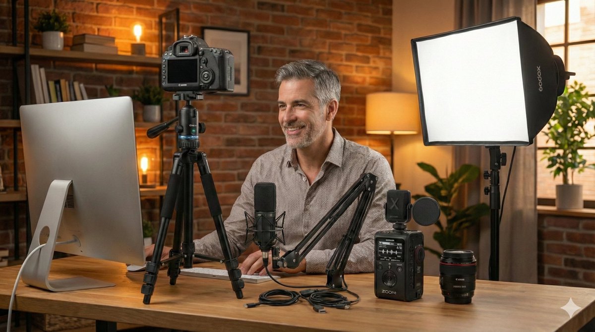📷Best Camera, Light &amp; Mic for Podcast, Webinar, &amp; Online Meeting

Discover the best camera, light, and microphones for improving the quality of your podcasts, webinars and online meetings.

Read Article: digitalwellness.directory/best-camera-li…

#podcasting #canoncamera #influencers #podcasters