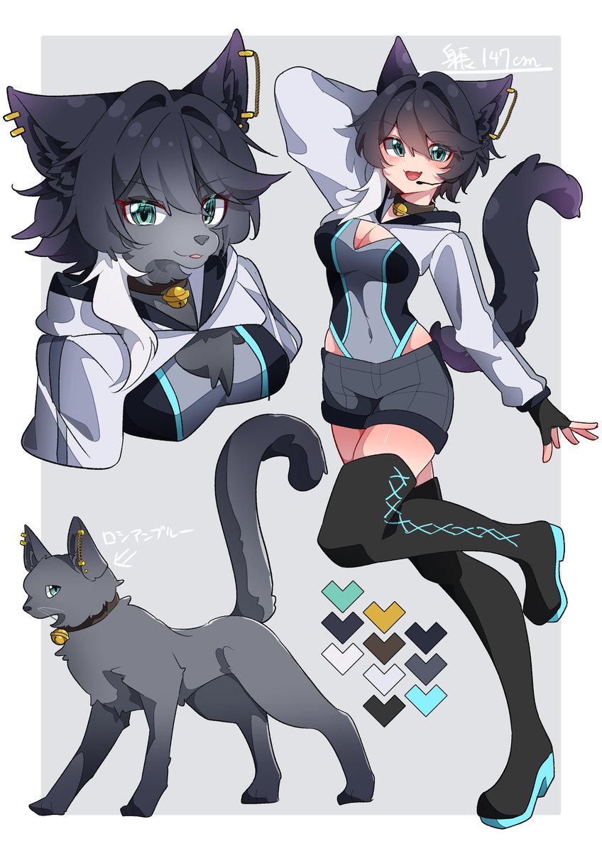 SakuraYuki_Lily's tweet image. 1484日目
ロシアンブルーのクロエ🐈️
#一日一絵 #創作