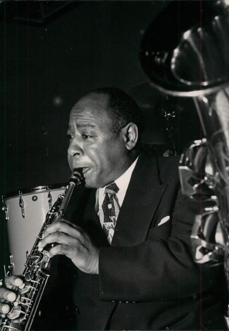 "Yes well I've been in it a long time, see? I was playing as a soloist organ in the church and in concerts when I was 3 years old. I had my sister pumping the thing. So I've been playing as a soloist a long time."

Happy Birthday Benny Waters
born January 23, 1902