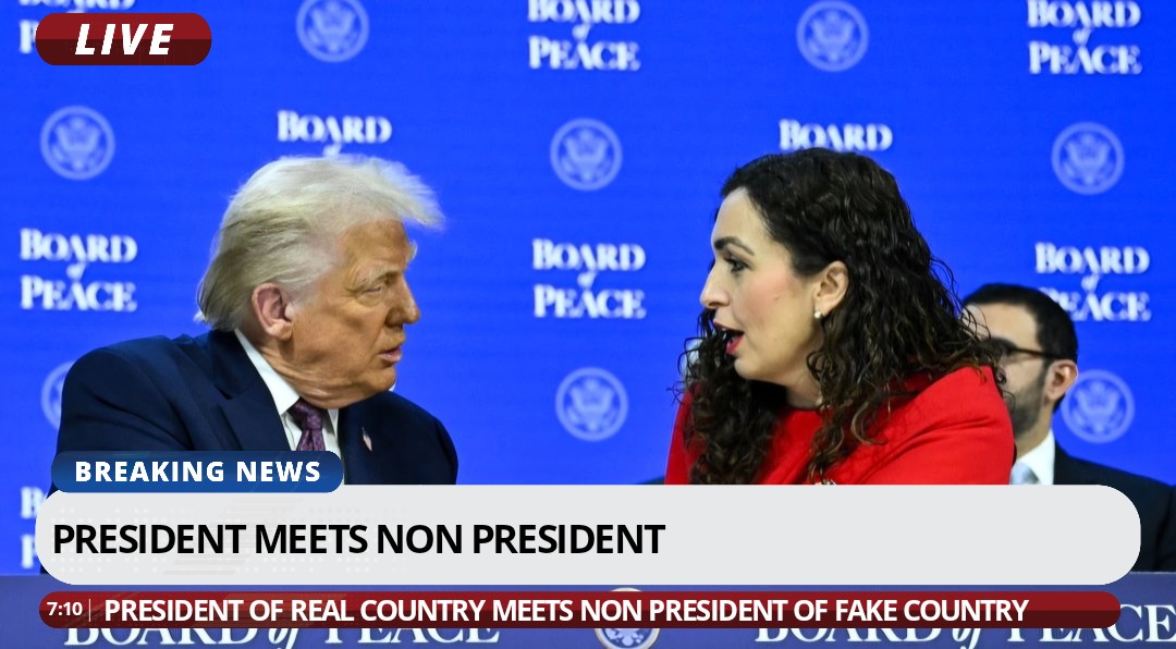 BowesChay's tweet image. Kosovo isn't a country, its the Serbian provence of Kosovo and Metohija stolen to create an anti Serbian stronghold in the heartland of Serbia. We Irish know all about this tactic. 

Inviting the fake "president" of fake "country" to the "Board of Peace" was a bad idea.