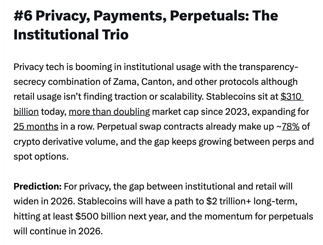 Starknet is perfectly positioned here. > Payments: @ready_co is already  making crypto payments easy and competitive. Metrics have been up only  since the launch of Ready cards. > Perps: @extendedapp and @paradex