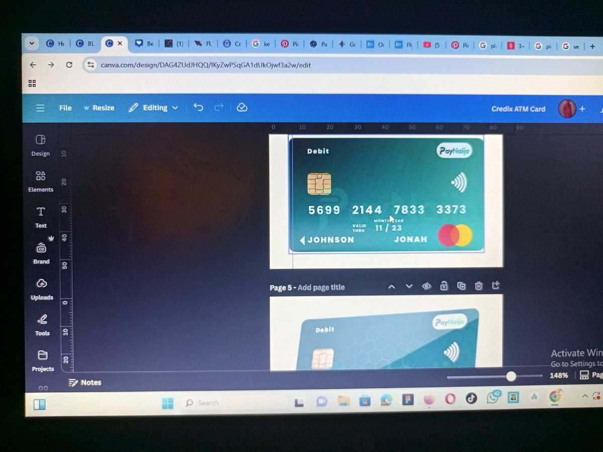 MrNwabuezeS's tweet photo. Designing ATM card for PayNaija
@canva
#VirapPost
#Mrsuccess
#GraphicsDesigner
#CanvaDesign
#OnyekachiNwabueze https://t.co/HY5TrQnt4c