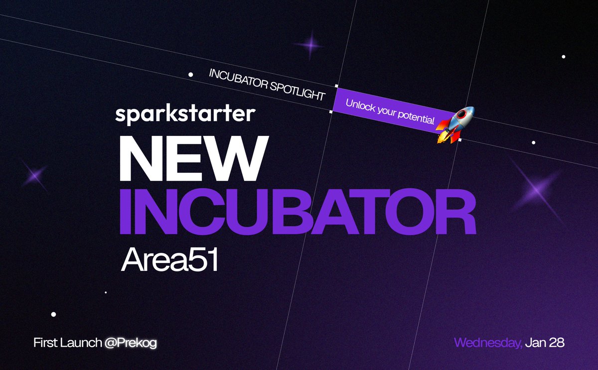 sparkstarter_io's tweet photo. 🚀 New incubator spotlight: Area51

Built and led by a deeply technical operator.
Product obsessed. Systems first.

First incubation: Prekog AI @prekog_ai 
An autonomous intelligence engine scanning prediction markets 24/7.

Millions of data points. One goal. High probability signals.

📅 Launching Wednesday
CA: 3K25dDw1WLHcc2gutPxVoTuLco3qEsw9dhApFA5WadVK

⏳ The countdown is on.