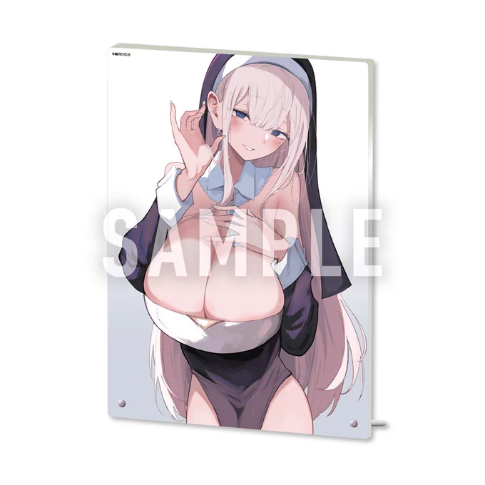 【告知】 メロンブックスうりぼうざっか店『聖なるご奉仕』に、 お馴染みの「ドスケベシスター」さんで参加させていただきました! スマホスタンド、マウスパッド、タペストリー、色紙、アクリルパネルなど、様々なグッズがありますので、ご興味のある方はぜひ! グッズ販売ページはツリーから