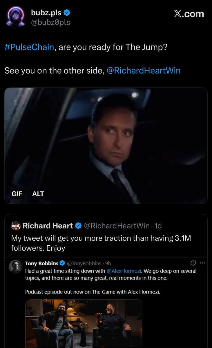 yourfriendSOMMI's tweet photo. ❤️💛💚💙

PulseChain - The Game

The Game (movie) is one of Richard Heart's favorite films.

In it, the main character is taken on the ultimate test of belief.

The grand reveal is at the end. https://t.co/BPWNNPi7di
