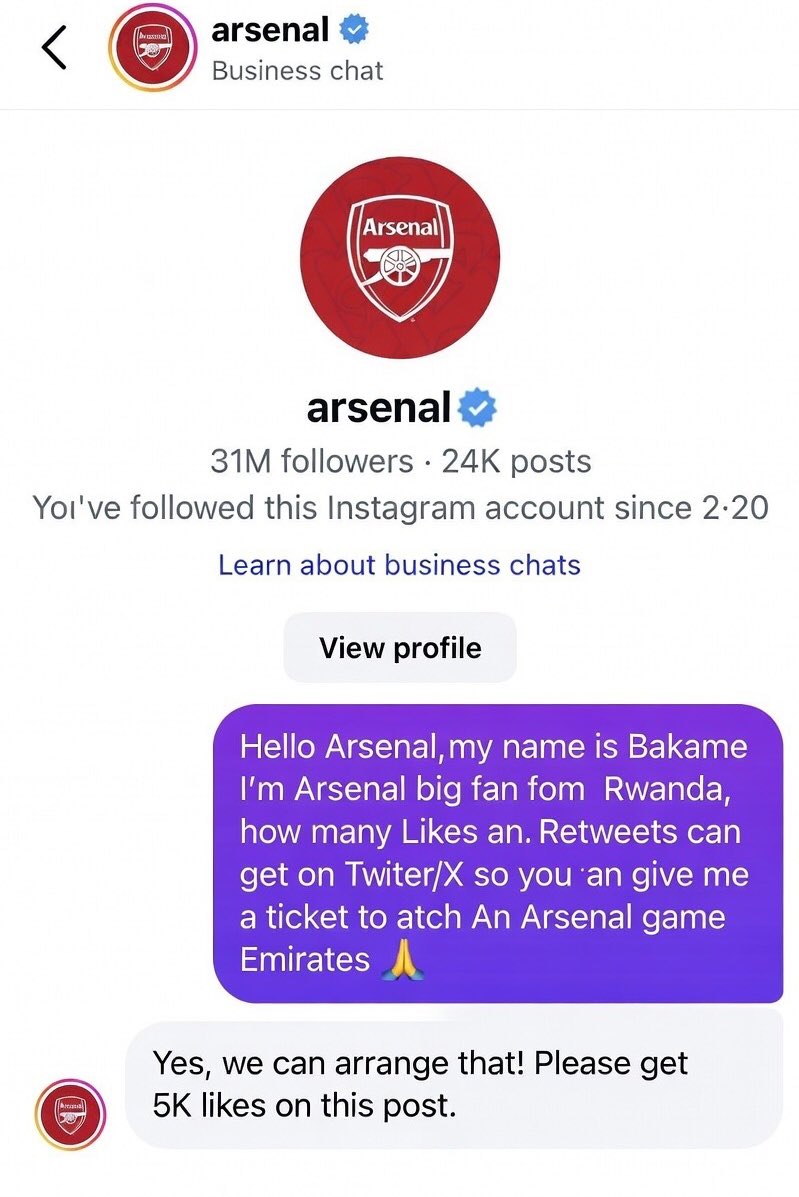 Luis___rg's tweet photo. Hello #RwoX please help me get 5K likes on this Post so I can get a ticket to the Emirates please just like and Retweet 😭🙏 https://t.co/bnKktgStyA