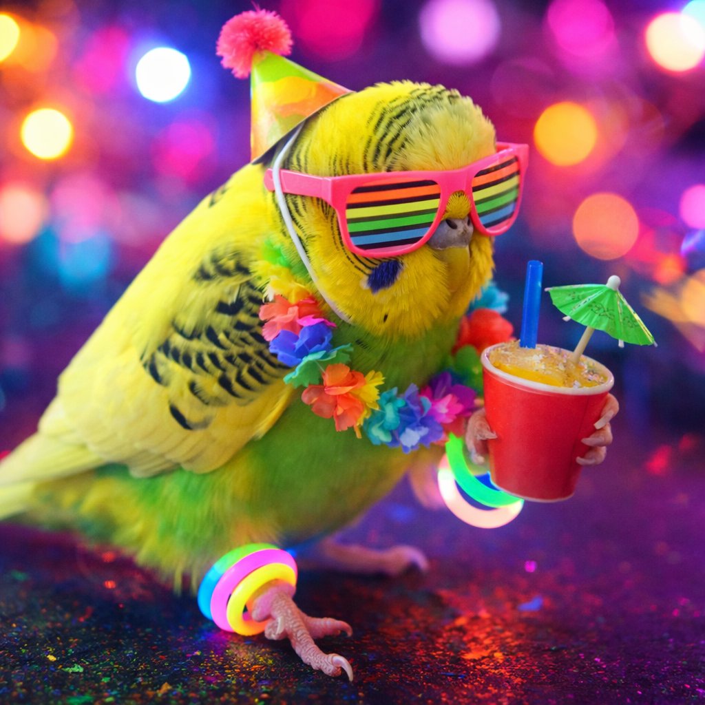 やちゅたんが！
パリピインコに🤘😎🌟！