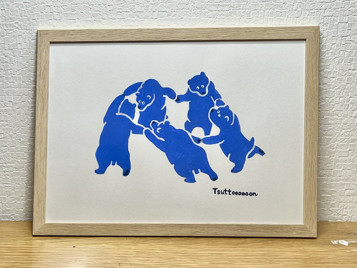 次の個展（3月13日〜16日）に向けて。８枚目

ダンスするクマたち🧸🧸🧸🧸🧸

#イラスト好きな人とつながりたい #イラストレーターと繋がりたい #イラスト好きと繋がりたい