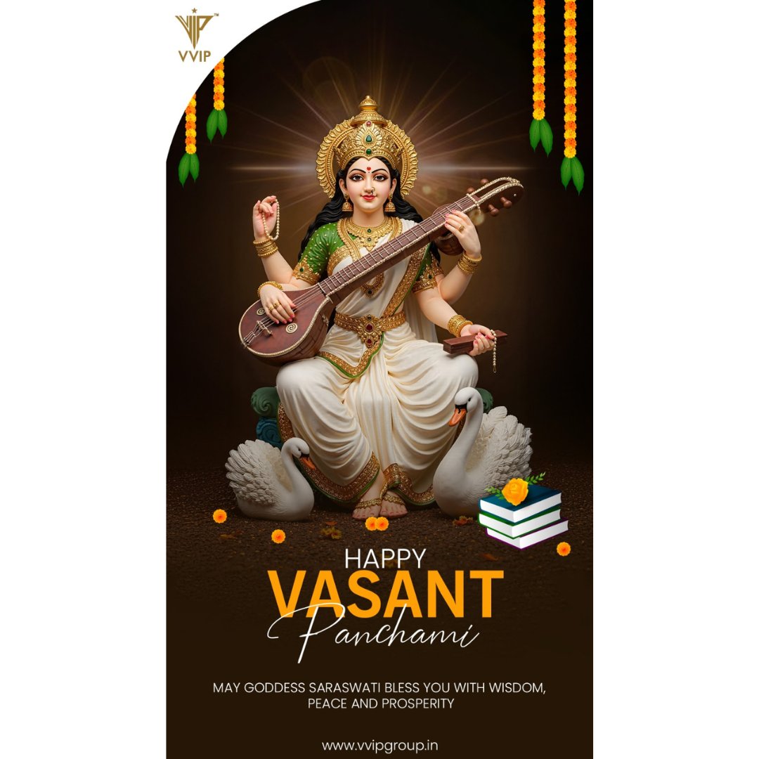 vvipnamah's tweet image. This Vasant Panchami, let wisdom bloom, positivity flourish, and beautiful new beginnings unfold together. 📷
#VasantPanchami2026 #SeasonOfSpring #NewBeginnings #GrowthAndJoy #PositiveEnergy #TogetherWeBloom