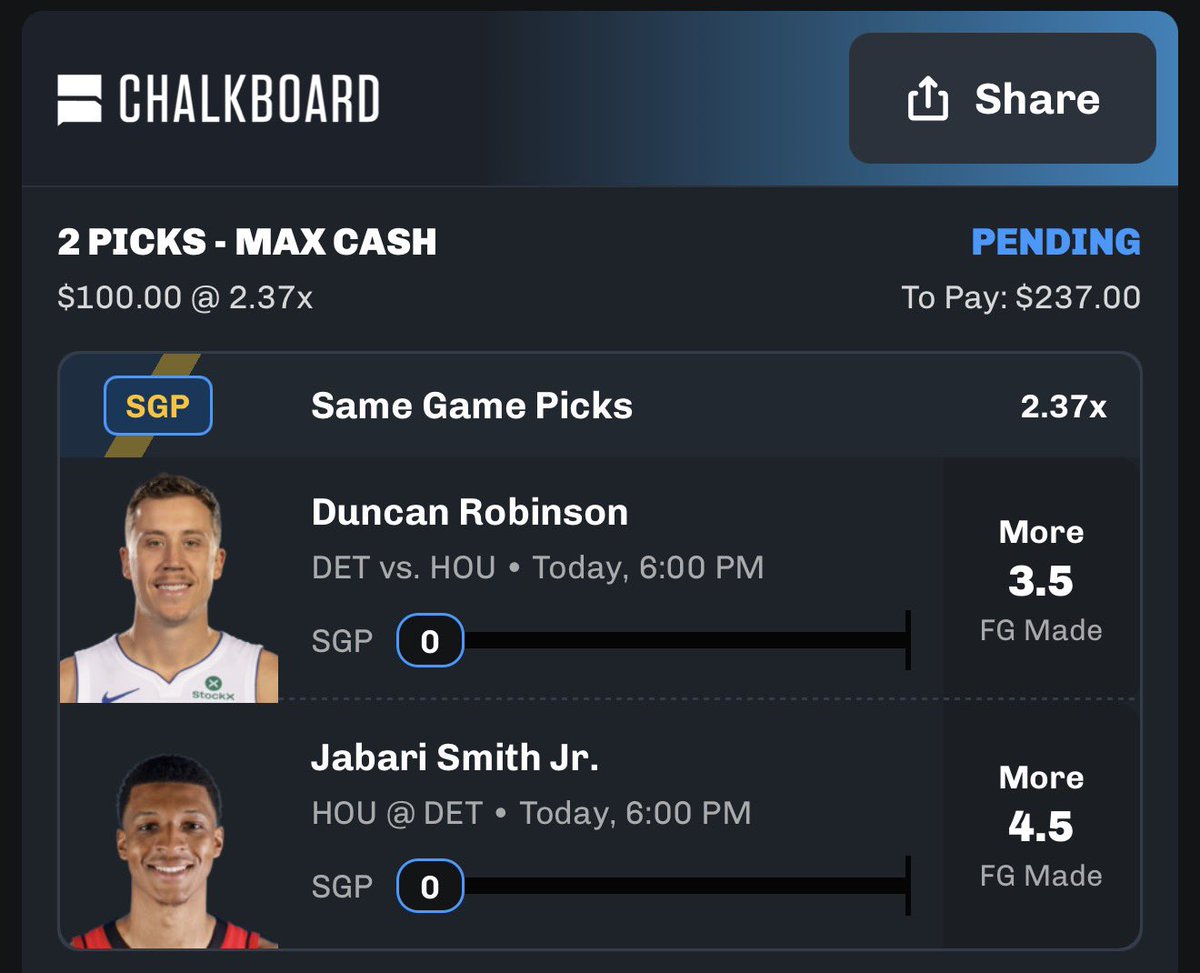 BRProps's tweet image. THESE 2 ARE GOING TO CASH YOU💰👇

$50 TO A FOLLOWER WHEN WE GO 2/2💙

DEPOSIT BONUS⤵️🤑
streaks.chalkboard.io/cUPZ/tm4am35x

#PlayerProps #PrizePicks #NBA