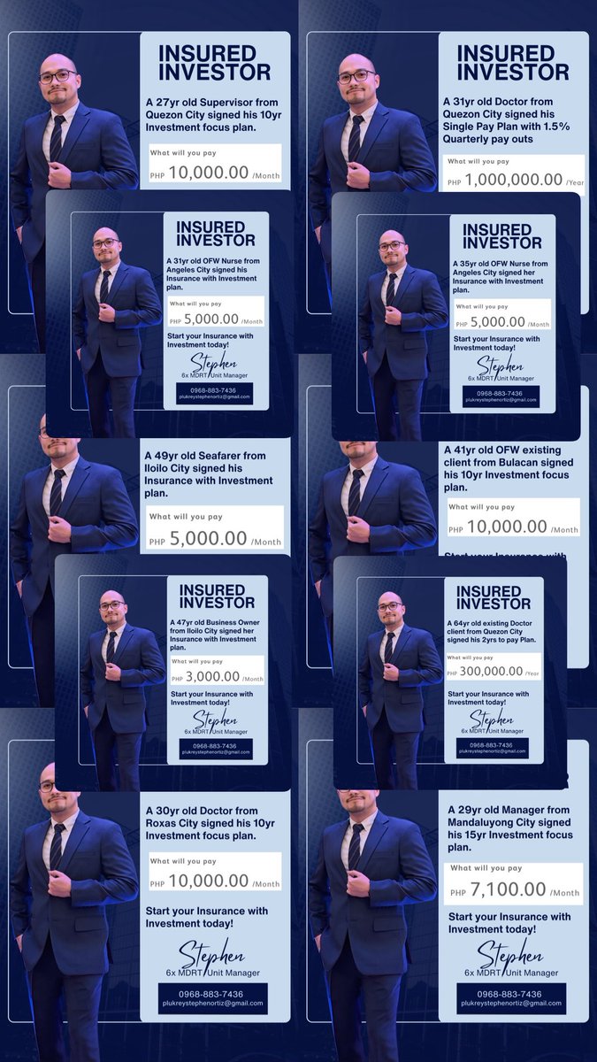 Insured 10 Lives so far this January 2026!🥳 ✓ 27yr old Supervisor ✓ 31yr  old Doctor ✓ 49yr old Seafarer ✓ 41yr old OFW ✓ 29yr old Manager ✓ 30yr old  Doctor
