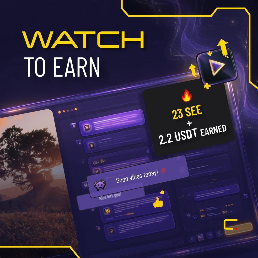 KongBTC's tweet photo. “I will watch a stream. And will get paid for it.”

True story.

You will be able to watch a stream, interacting with the chat, make a bet on favorite streamer and in effect earn tokens.

💸 Not fake credits just real tokens.

That’s how @Seecoin_io works:
🎮 Watch your favorite creators
💬 Engage live
🪙 Earn $SEE and even USDT

It’s not a dream. It’s watch-to-earn, powered by verified attention.

And for creators? They finally get paid fairly too.
