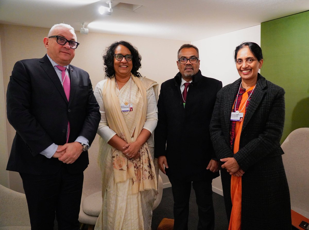 anil_jayantha's tweet photo. Met EU Commissioner Mr Jozef Síkela at #WEF2026 in Davos to discuss strengthening Sri Lanka–EU cooperation in education, digitalisation, and climate resilience. https://t.co/3SVs2s5Eyh
