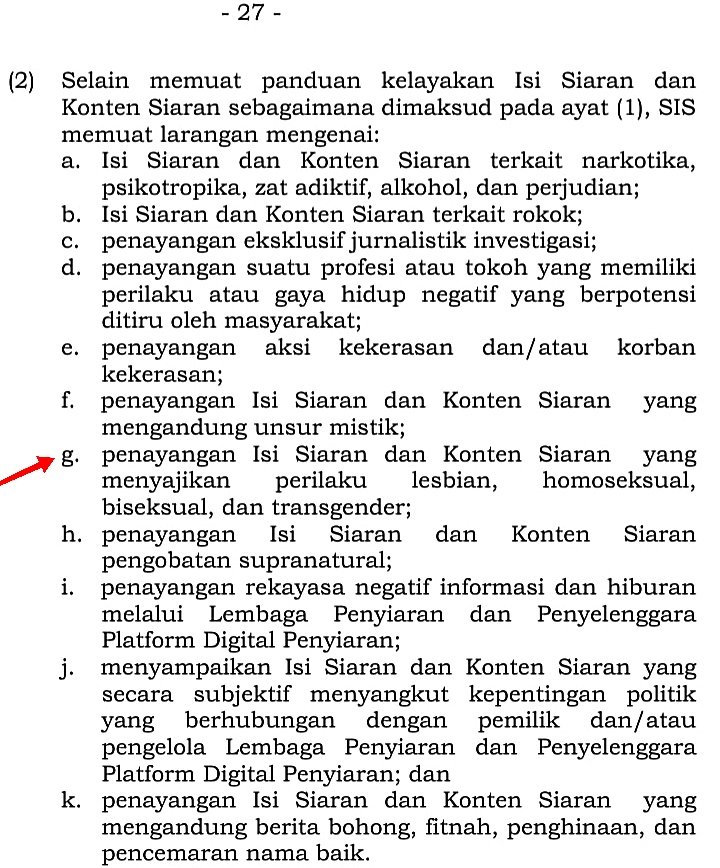 ipoprules's tweet image. ‼️🏳️‍🌈🇮🇩

mari cegah pengesahan RUU PENYIARAN yang problematik ini! JANGAN NORMALISIR LGBTFOBIA.

please help prevent the ratification of indonesia's broadcast bill that is going to forbid LGBT representation including online.

#LGBT #INDONESIA
#LGBTRights #HumanRights #Freedom