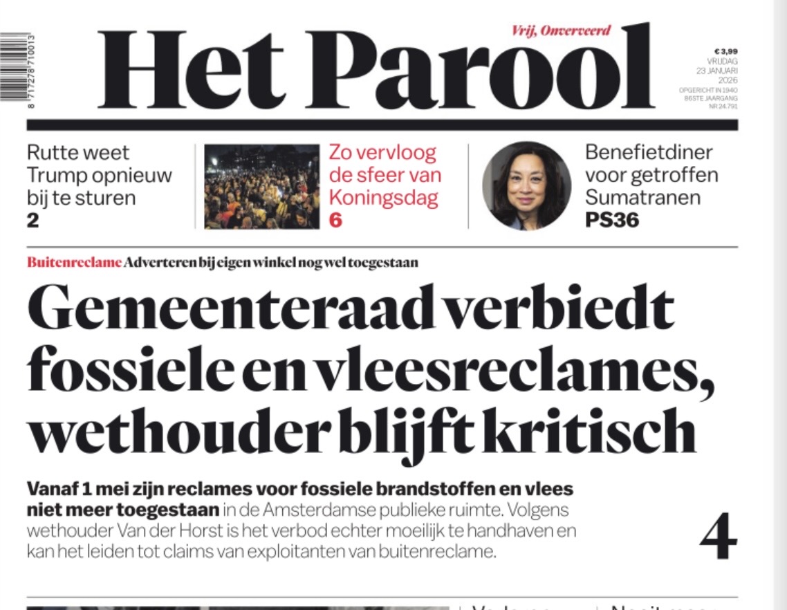 'Verbieden'. Het zit in linkse DNA. U mag geen vlees eten. Geen vliegreizen maken. Niet met een cruiseschip naar Amsterdam komen. Niet op gas koken. Geen bedrijfauto's in de stad parkeren. Geen benzine tanken. Al helemaal geen diesel. Liever ook helemaal niet autorijden. Niet met
