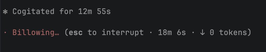 GarrardKitchen's tweet photo. Hey @bcherny, what's happening here? Waiting for capacity or just borked? v2.1.17 opus 4.5 https://t.co/S75egUQvnL