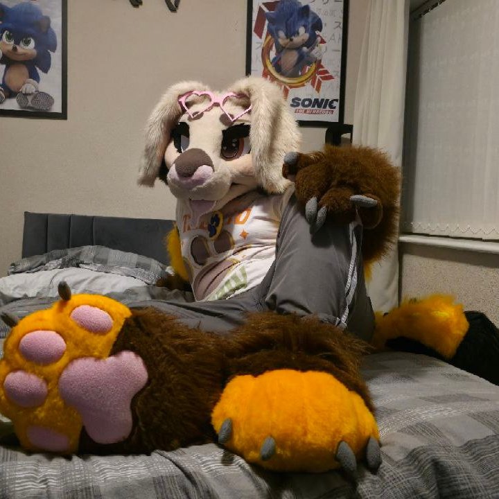 #fursuitfriday bunny? fox? box! #headswap