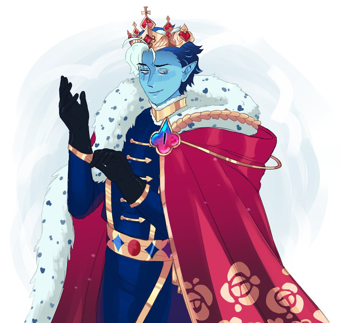 rainbowcryptid's tweet image. this costume is so pretty #shadowmilkcookie #CRK #cookierunkingdom #crkfanart