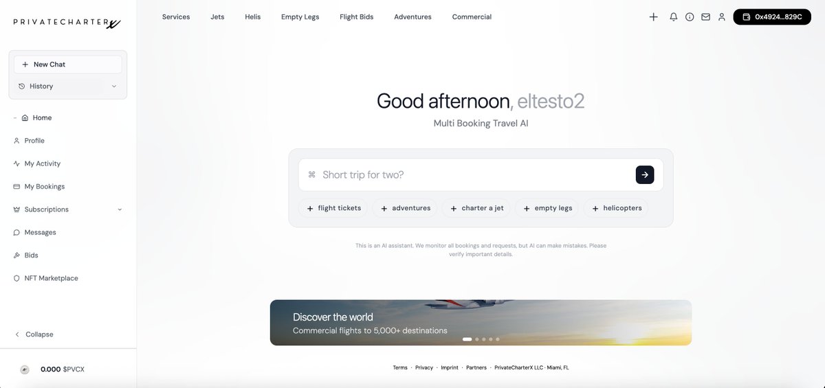 Chat x plan x book your next trip within one conversation and get discounts with our exclusive NFT
#NFT #AI #traveling #travelagent