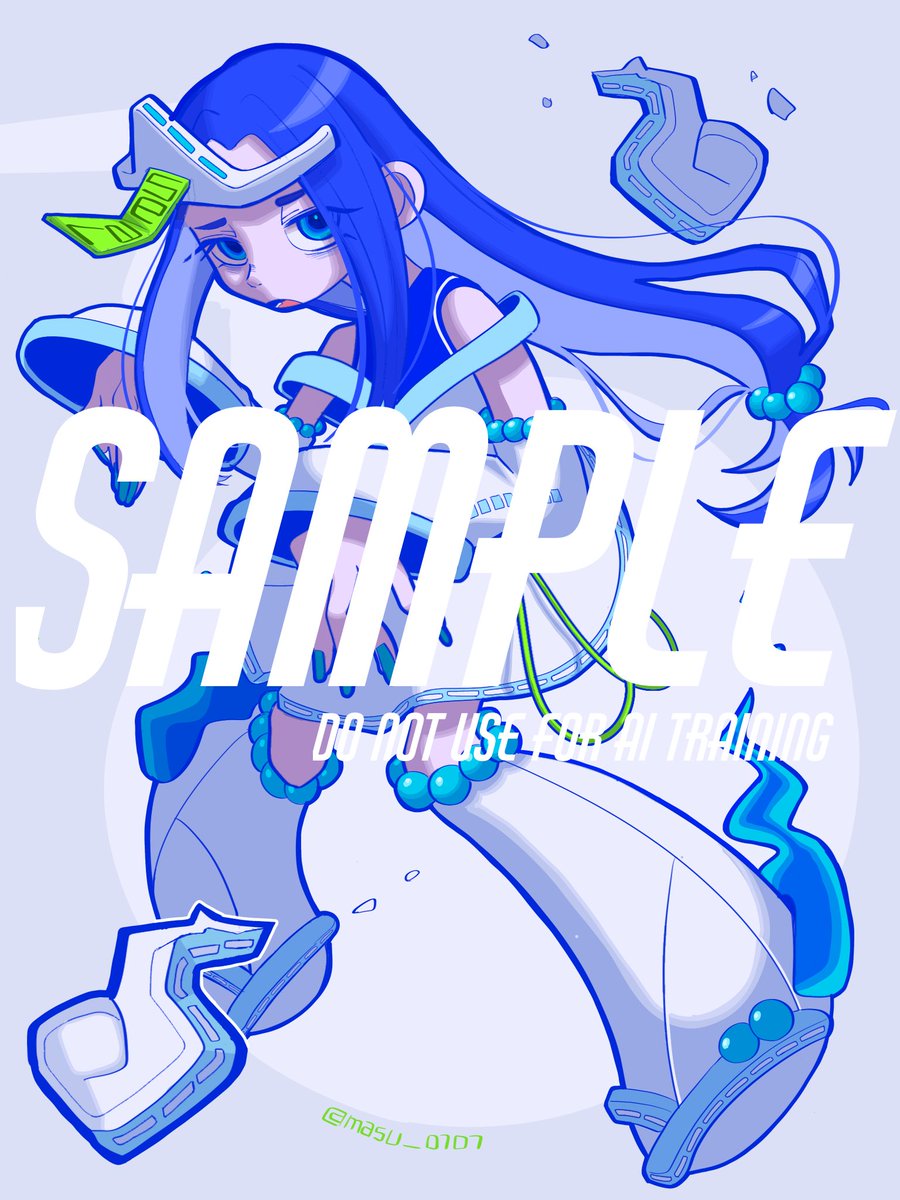 #skeb
納品いたしました！ご依頼いただいきありがとうございました!!👻💙