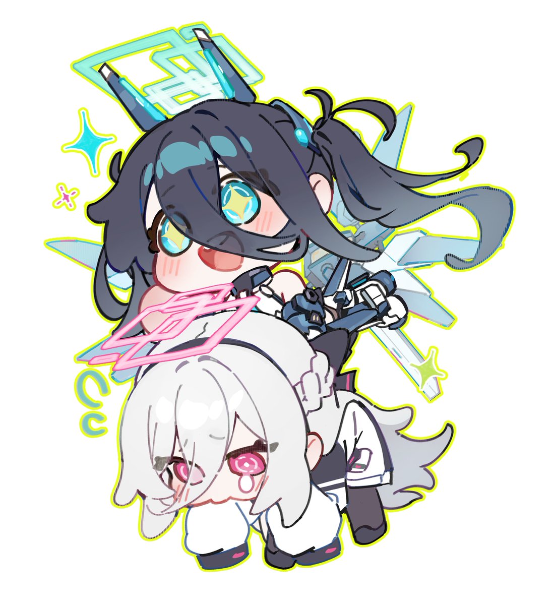 #ブルアカ 
アリス&amp;ケイちゃん💙🩷