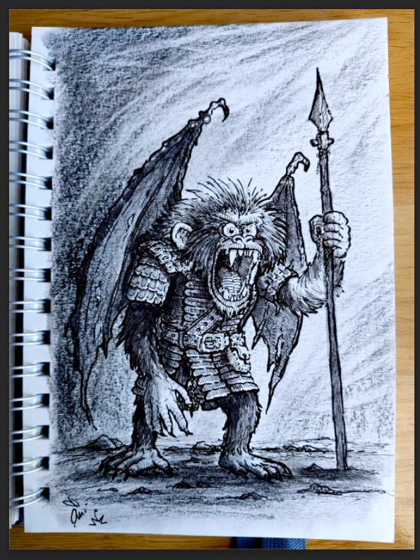 artysmedia's tweet photo. · · CHRONICLES OF TULE · · 22 · ·
¡Hoy es viernes, y el mono lo sabe...!
#drawing #characterdesign #pencildrawing #micron #practicedrawing #artexercise #exercices #portrait #portraitpractice #chroniclesoftule #dungeonsanddragons https://t.co/T3Od3lAS9p