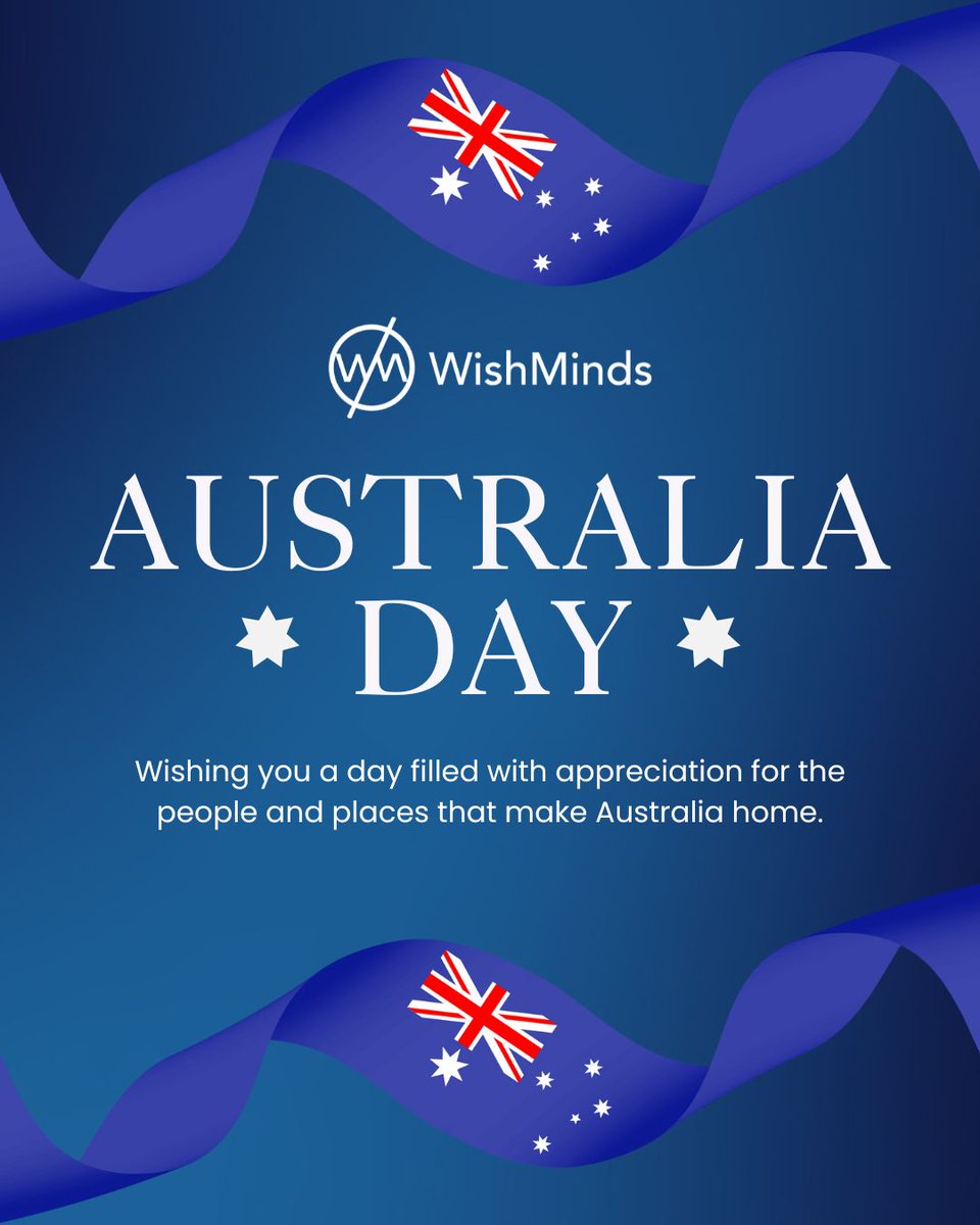 Today, we honour unity, diversity, and the shared values that bring communities together.
Wishing everyone a meaningful and proud Australia Day.

Celebrate the spirit of togetherness
E-mail : hi@wishminds.com
Website : wishminds.com