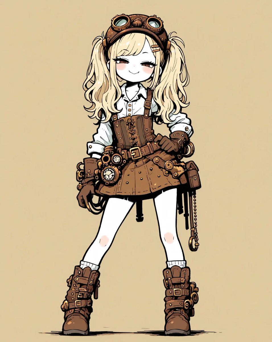 ame_aiii's tweet photo. スチームパンク🕰🤎

 #女の子イラスト  #AIart︎ https://t.co/B5Q1bWx6U7
