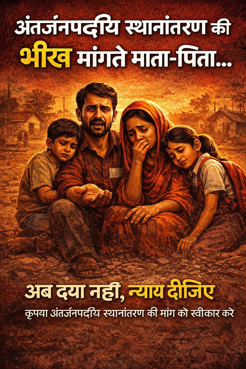 KumarRavin96621's tweet photo. #UP_Basic_Teachers_Transfer_All_Districts

अन्तर्जनपदीय स्थानान्तरण न होना समस्त जनपदों के शिक्षकों की पीड़ा हैं।एक ऐसी नीति बने जिससे आम शिक्षक भी आश्वस्त हो सके कि एक दिन उसका भी स्थानांतरण होगा 

@basicshiksha_up @narendramodi @CMOfficeUP @myogiadityanath @thisissanjubjp https://t.co/LTCeKp3R7f