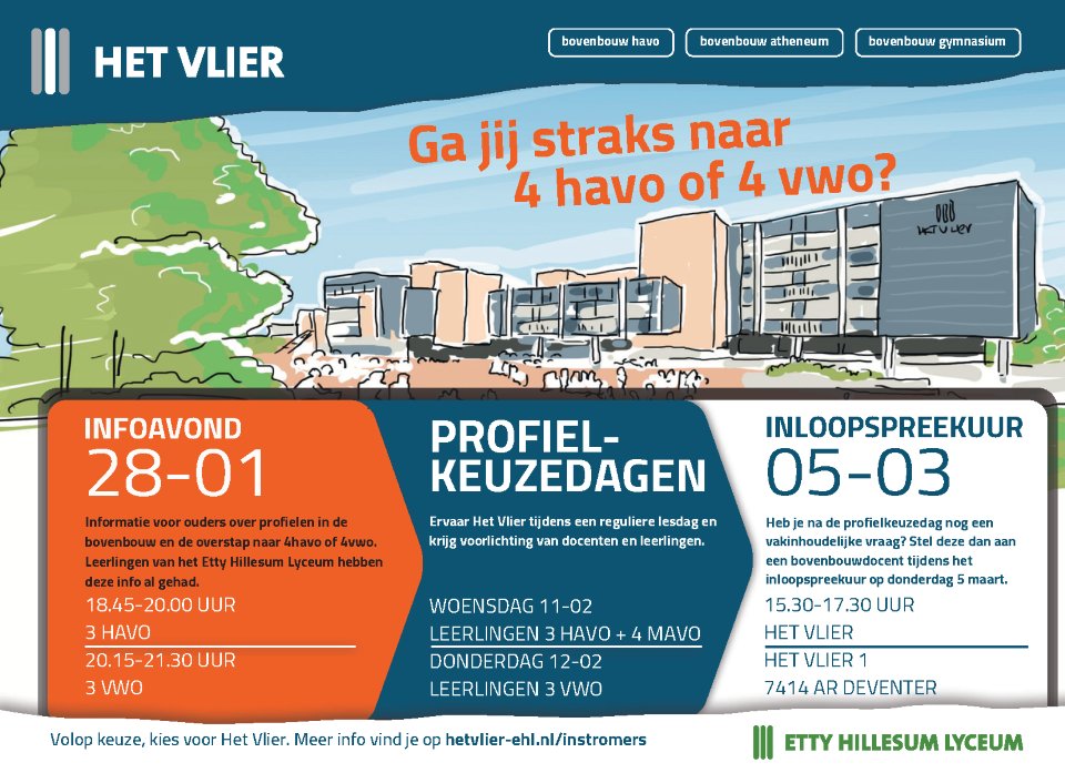 Volop keuze, kies voor Het Vlier!

#profielkeuze #bovenbouw #havo #vwo #gymnasium #deventer #onderwijs #vo